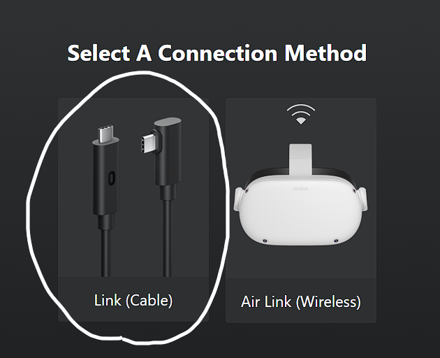 SteamVR How to connect Meta / Oculus Quest 2 Via Airlink or Link cable - Using Link Cable - 1672FFA