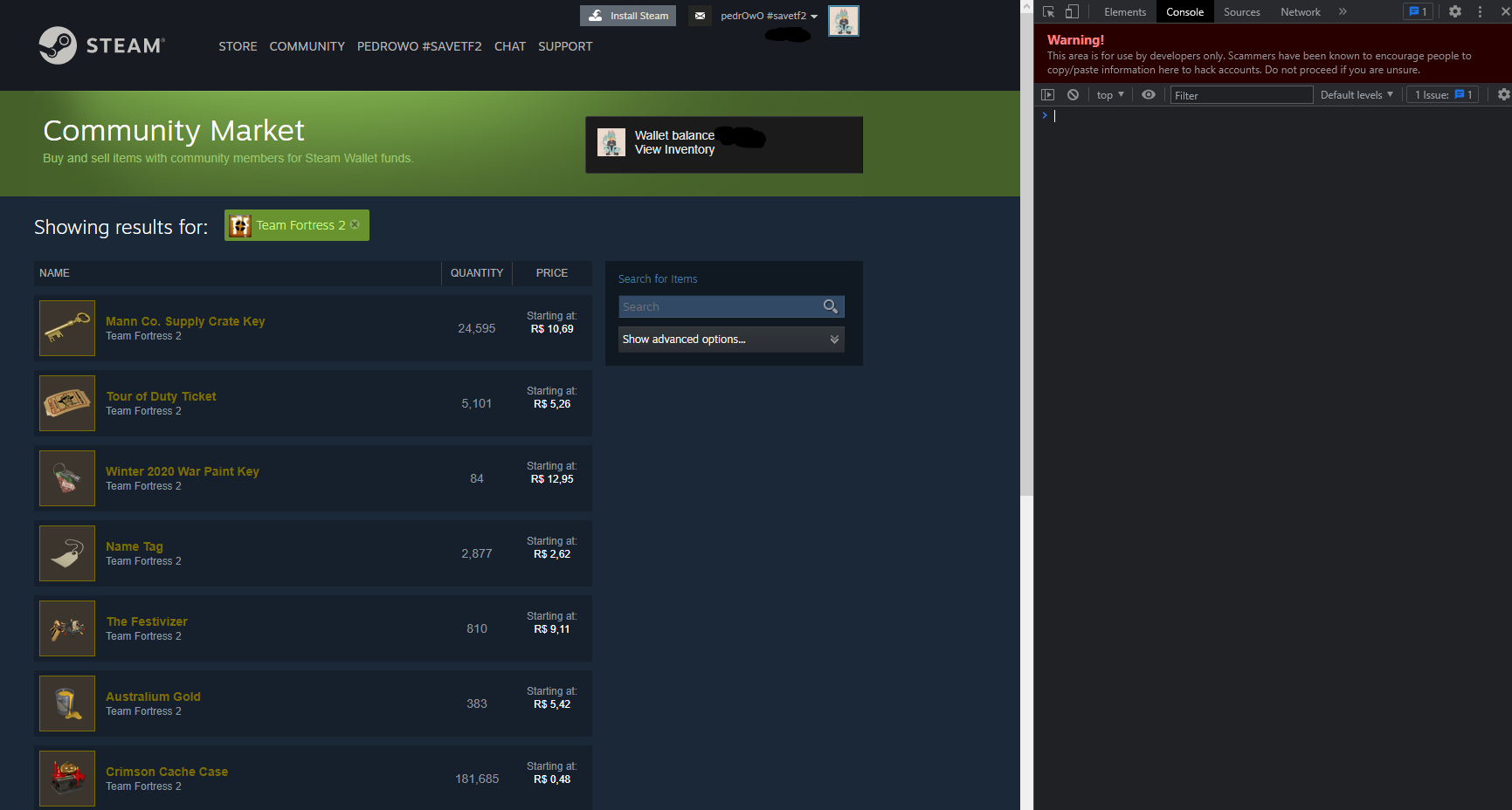 Team Fortress 2 How to skip and go to a certain page in the steam community market? - Tutorial - 54F7F87