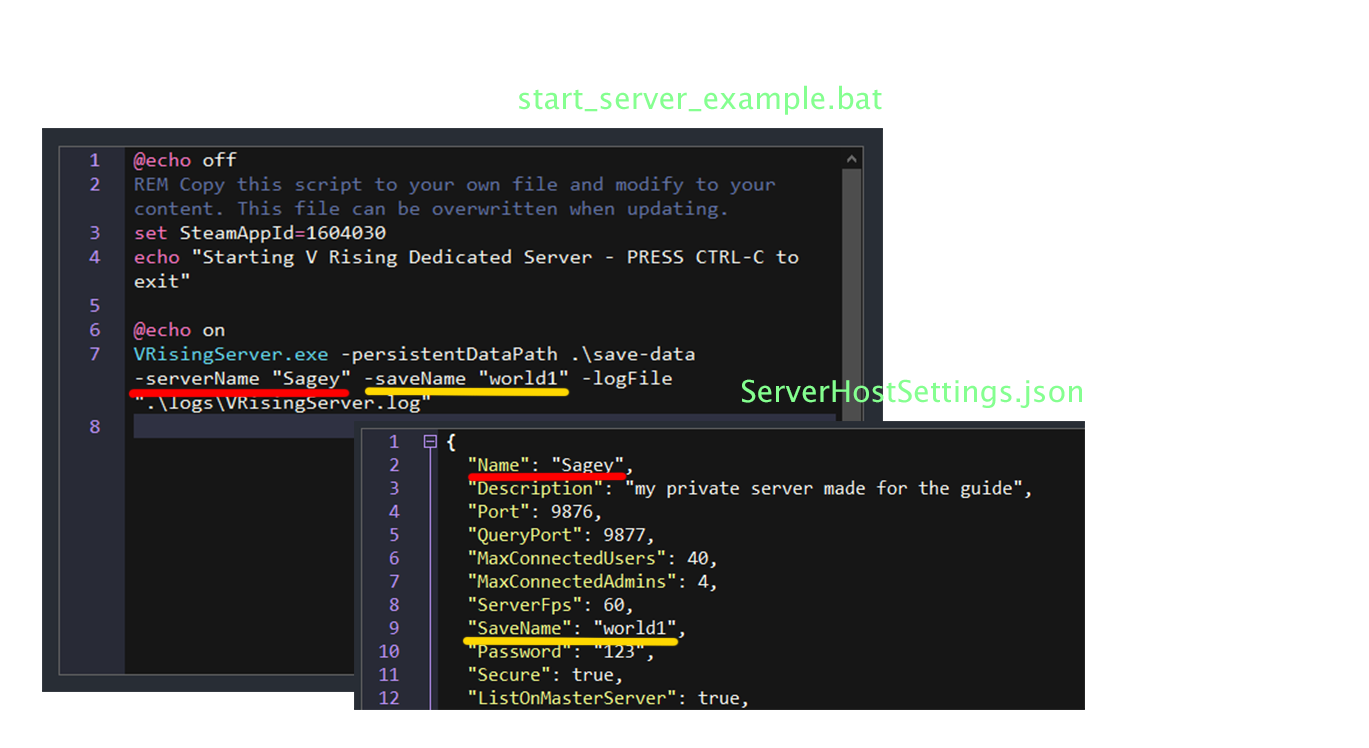 V Rising How to Make Dedicated Server & Setup Guide - -- start_server_example.bat - C97E7DD