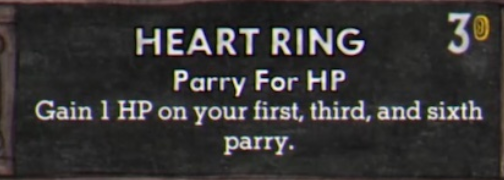 Cuphead New Heart Ring Charm HP-Bonus - If You Heart It, Put A Ring On It: The Basics - 137599E