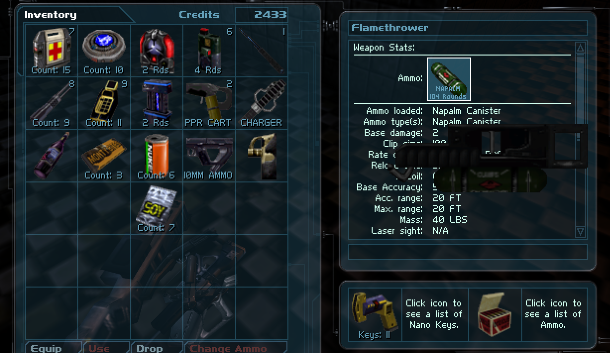 Deus Ex: Game of the Year Edition Basic Inventory Management Guide - Item Slots - AE45905