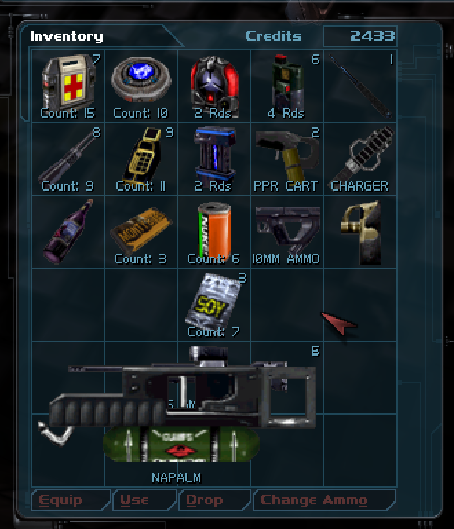 Deus Ex: Game of the Year Edition Basic Inventory Management Guide - Item Order - B6E2F6B