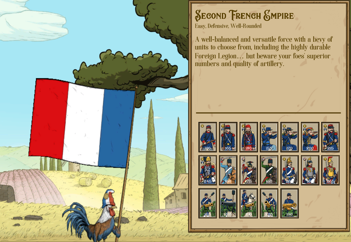 Fire & Maneuver All Faction and Unit Roster - Second French Empire - F9235B0