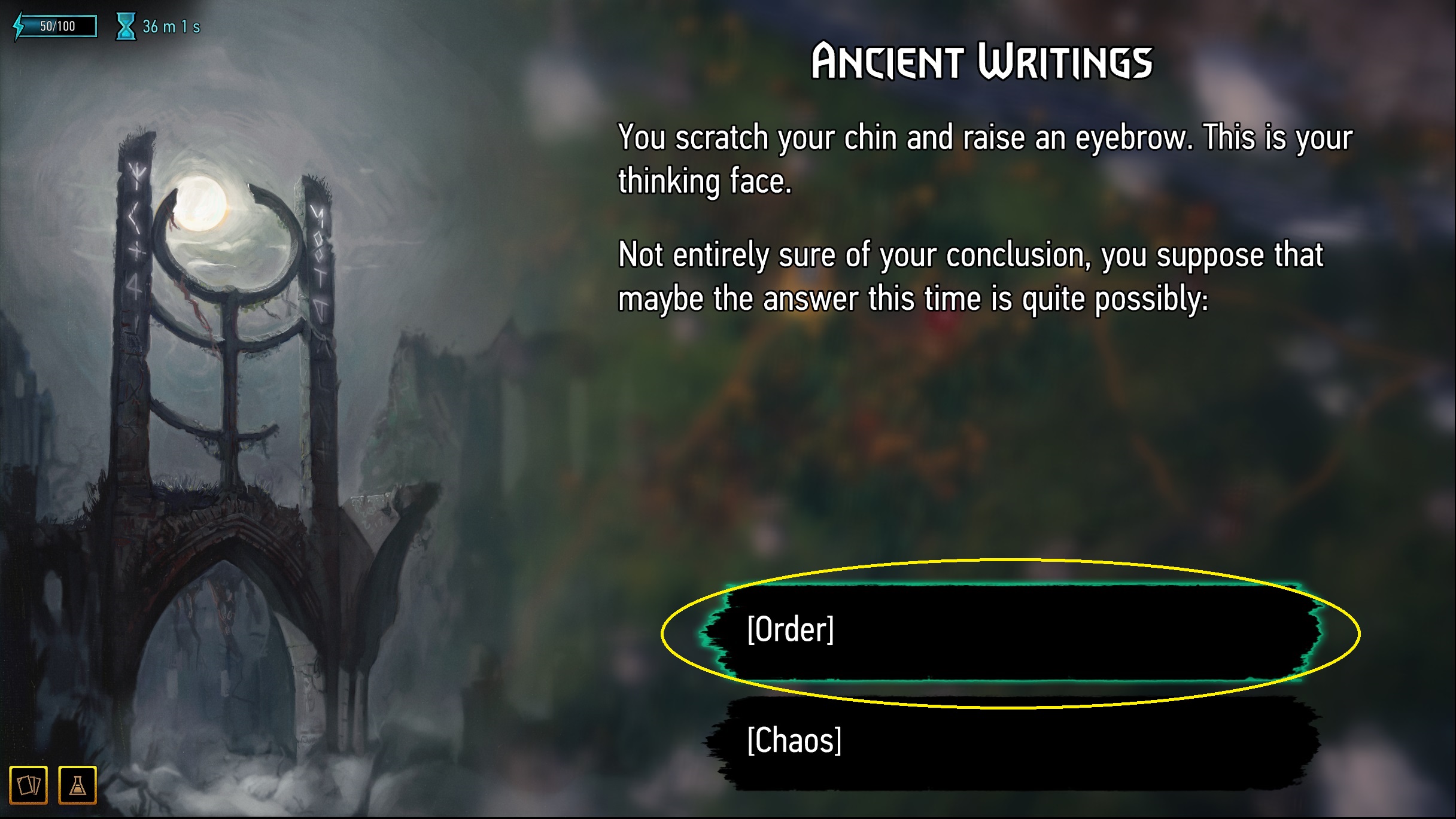 GWENT: Rogue Mage (Single-Player Expansion) Ancient Writings Event Guide - Second question - A9274F6