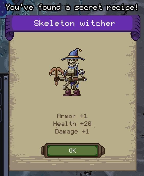 Necrosmith List of Secret Recipes With Images - Wizard Skeleton - A5A887C