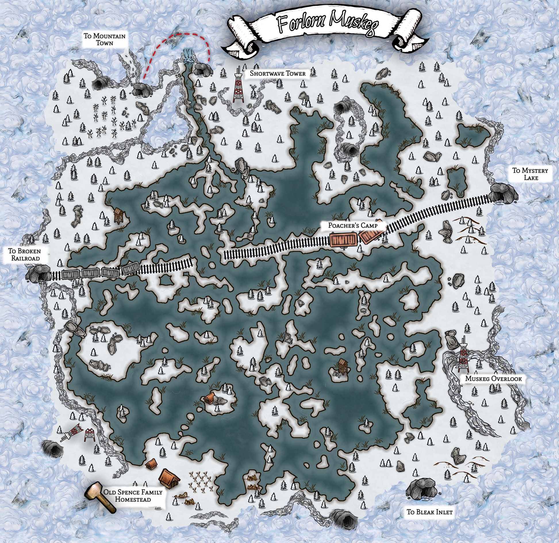 The Long Dark New generation of maps - Forlorn Muskeg - F17E383
