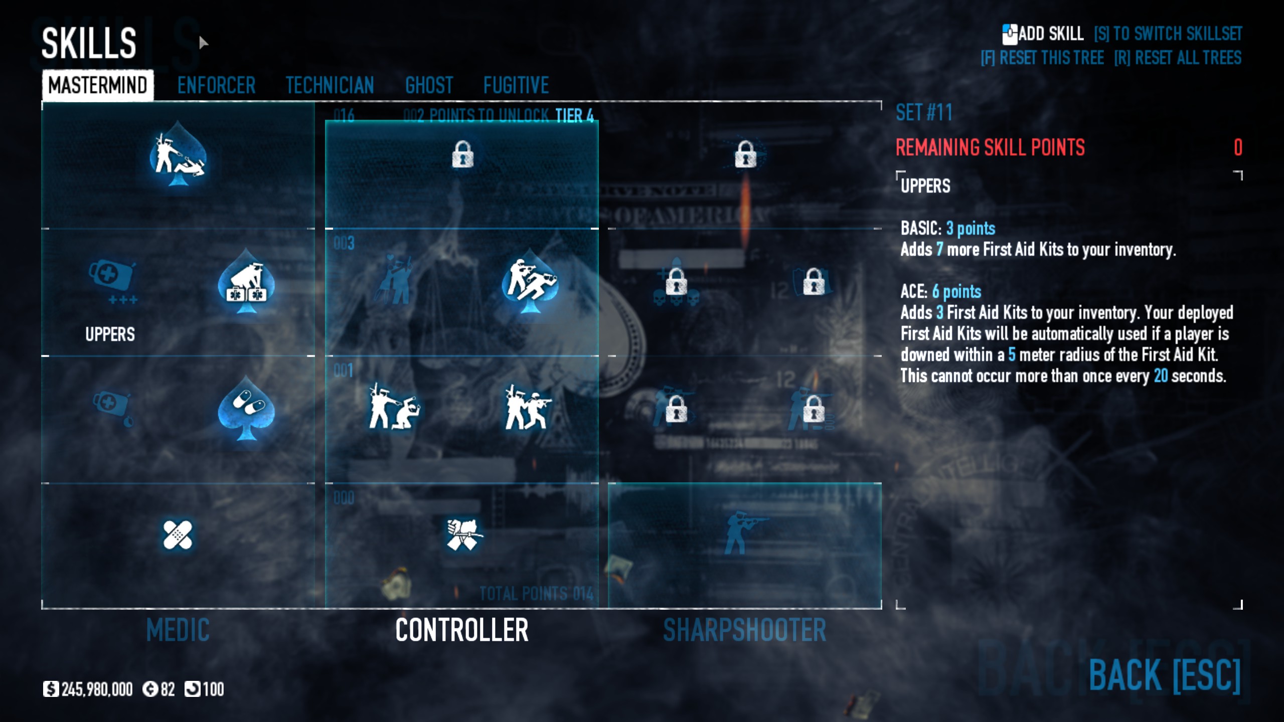 PAYDAY 2 Best SMG Build for Anarchist - -Skills, Chapter One- - 4DB71E4