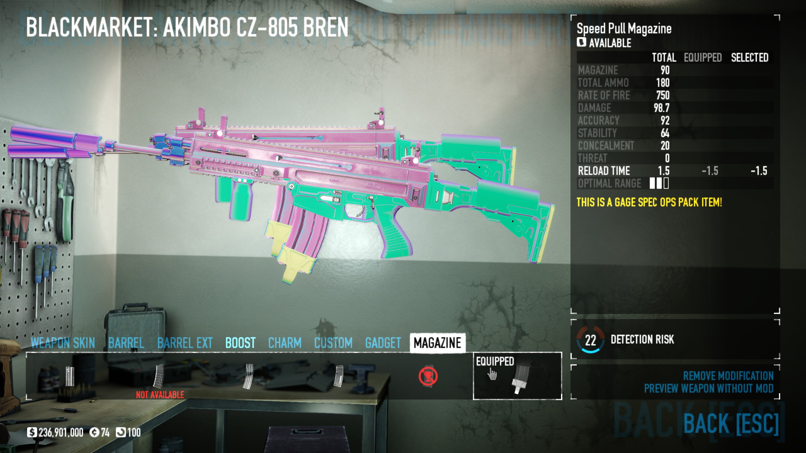 PAYDAY 2 Best SMG Build for Anarchist - -Weapons and equipment- - 05D5349