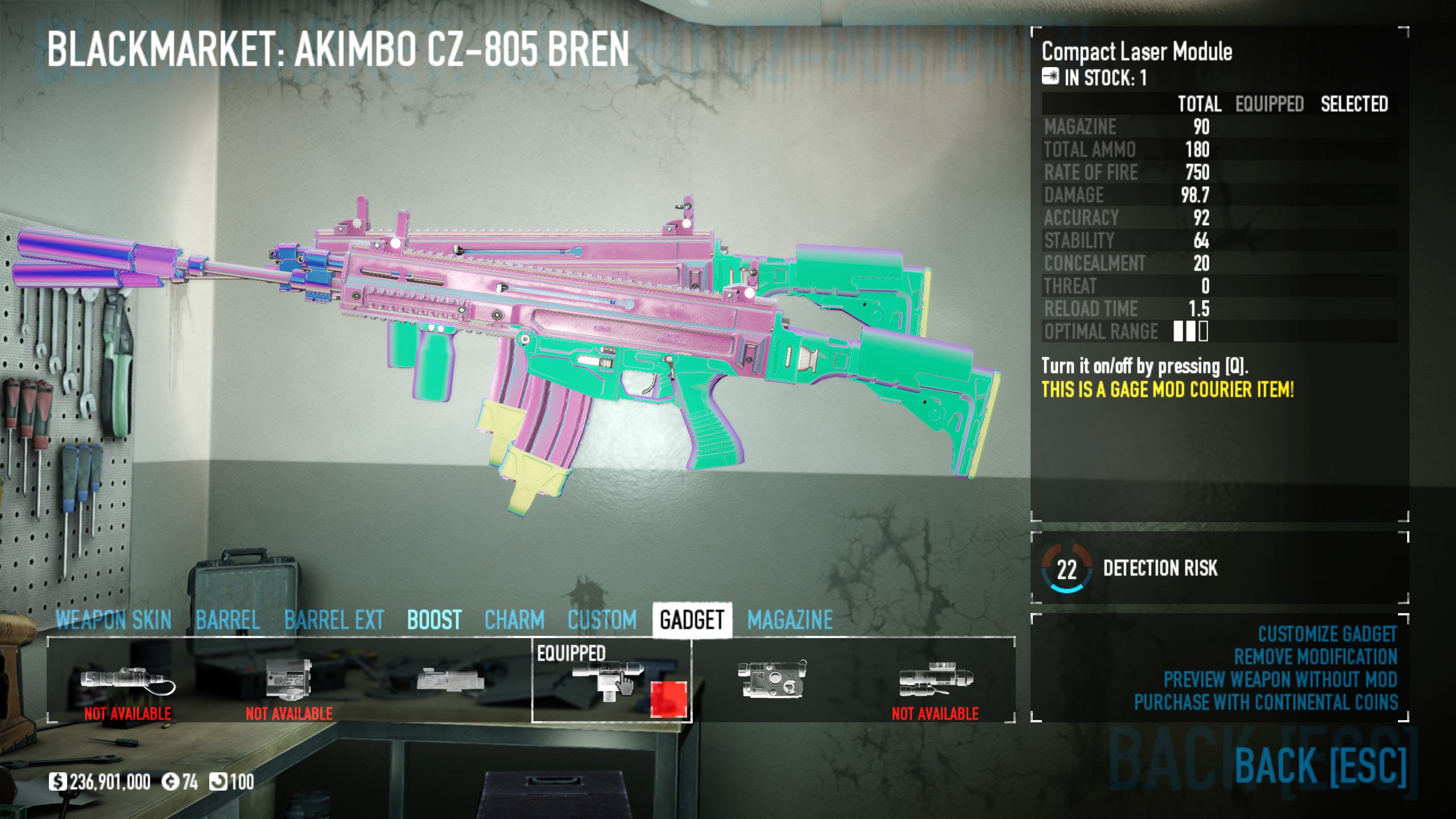 PAYDAY 2 Best SMG Build for Anarchist - -Weapons and equipment- - B75D54A