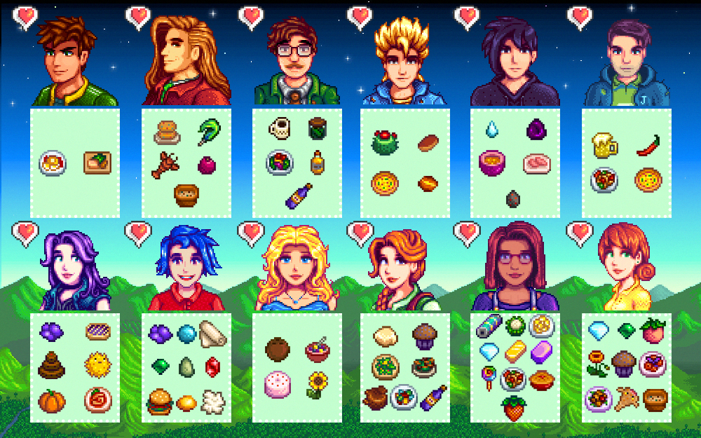Stardew Valley Character Dating + Marriage & Best Gifts - Introduction - 255FB6A