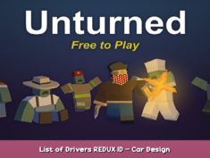 Unturned List of Drivers REDUX ID – Car Design 1 - steamsplay.com
