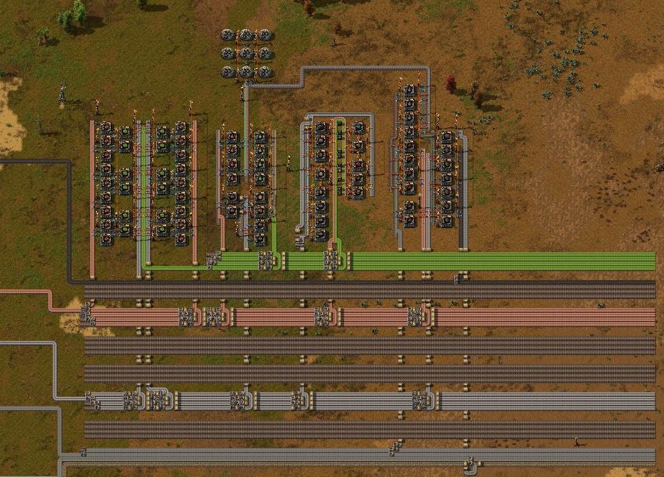Factorio How to use a bus and basic factory expansion - Factory Layout - 0C914A2