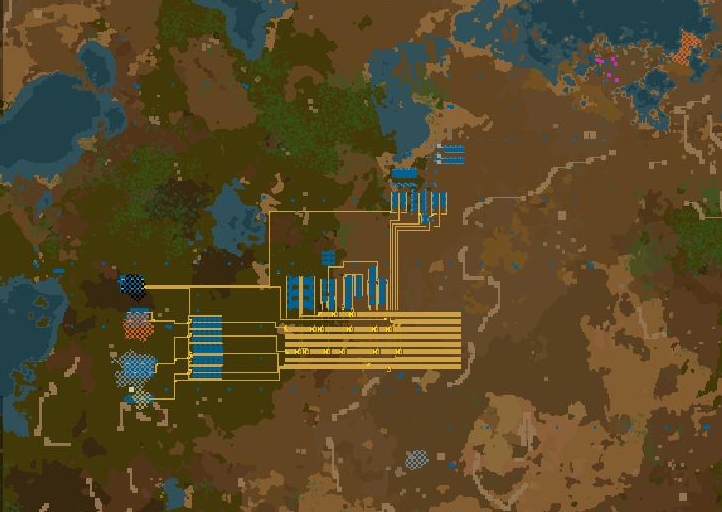 Factorio How to use a bus and basic factory expansion - Placement of the Oil Refinery - 244B522