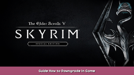 The Elder Scrolls V: Skyrim Special Edition Guide How to Downgrade in Game 1 - steamsplay.com