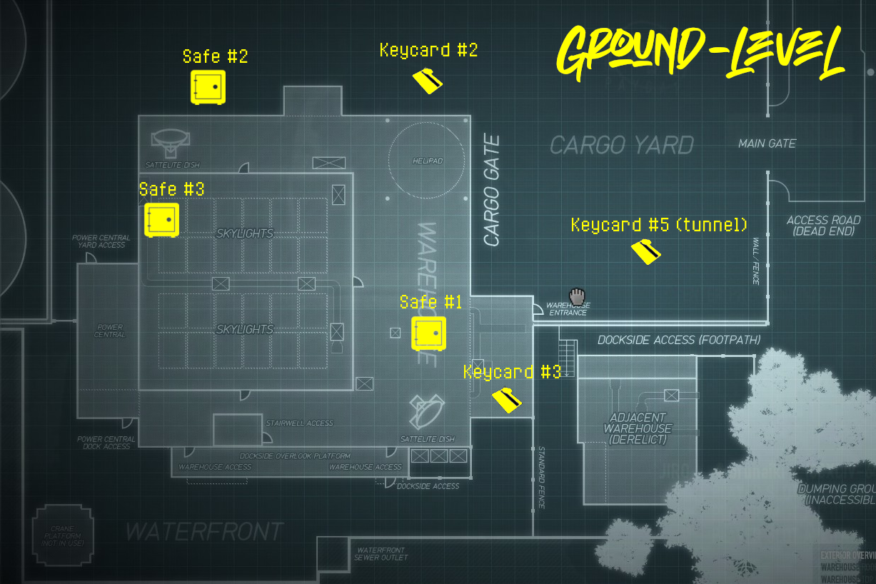PAYDAY 2 - Hidden Keycards and Lost Safes Location - Tape 1 (Bad For Business): Shadow Raid - 3DC83C4